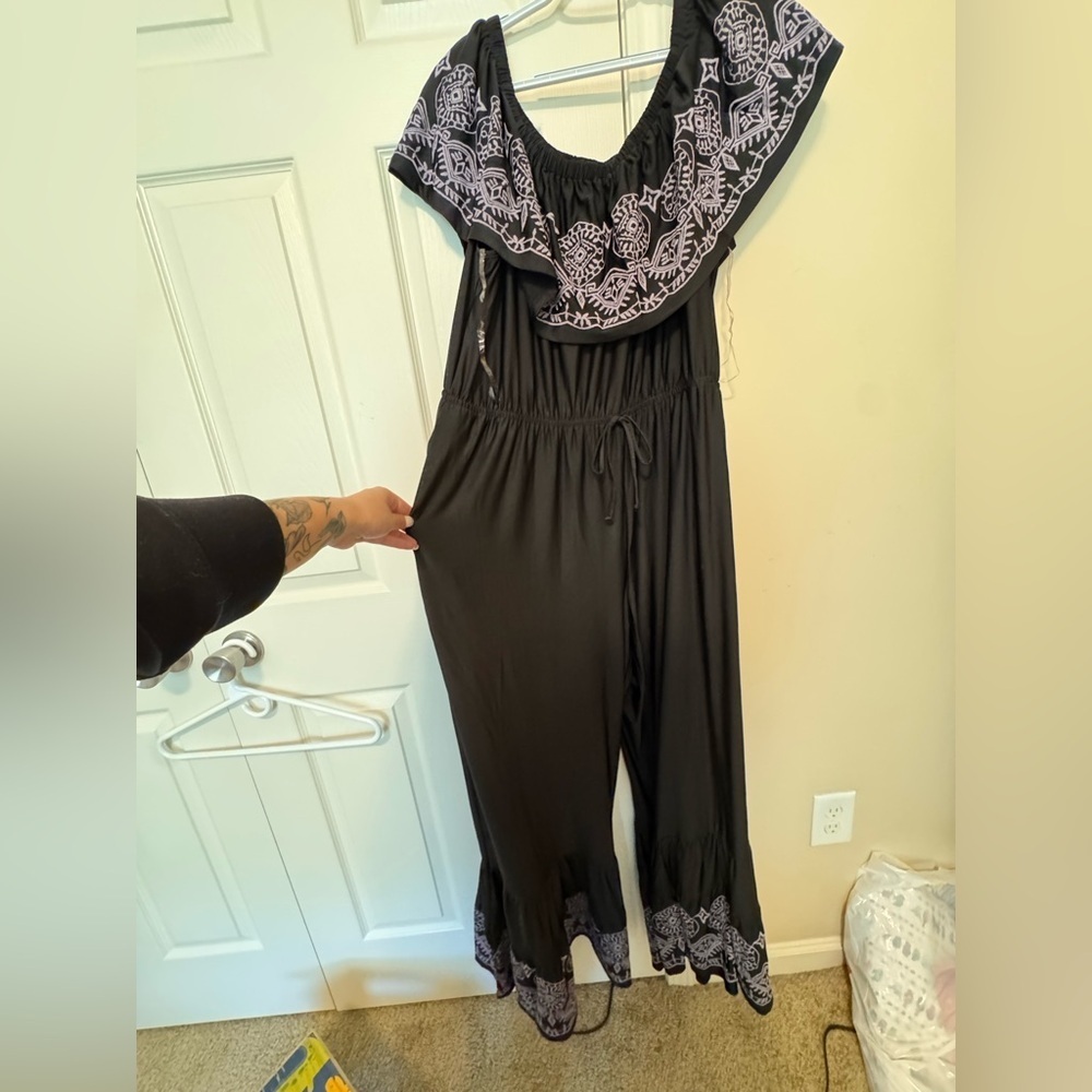 Cato Black and White Jumpsuit